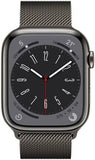 APPLE Watch Series 8 45mm GPS + Cellular Graphite Milanese Strap, Regular MNKX3HN/A