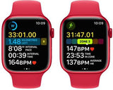 APPLE Watch Series 8 45mm GPS + Cellular  Red Strap, Regular MNKA3HN/A
