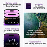 APPLE iPhone 14 Pro Max Deep Purple, 128 GB MQ9T3HN/A