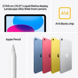 APPLE iPad 10th Gen 256 GB ROM 10.9 inch with Wi-Fi Only Silver MPQ83HN/A