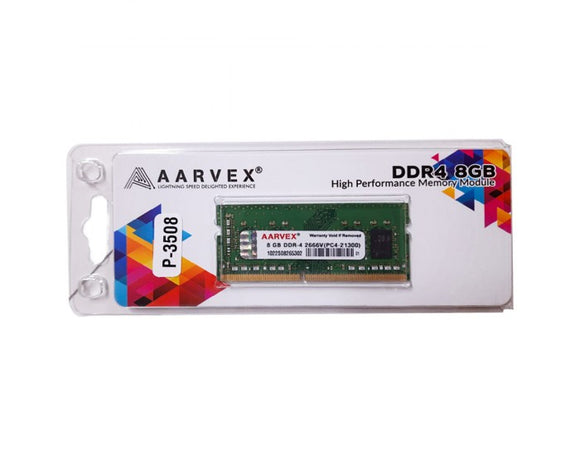 Aarvex Laptop Ram 8GB DDR4 2666 MHZ 3508 BROOT COMPUSOFT LLP JAIPUR
