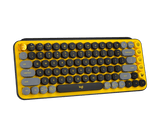 Logitech POP Keys Mechanical Wireless Keyboard with Customisable Emoji Keys,  - Blast Yellow