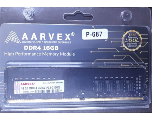 Aarvex Desktop Ram 16GB DDR4 2666 MHZ P-678 BROOT COMPUSOFT LLP JAIPUR
