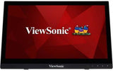 ViewSonic TD1630-3 16 inch 10-Point Touch Portable Monitor Advanced Ergonomics, HDMI VGA inputs, Dual Integrated Speakers, TN Panel, 7H Hardness, Cross Platform Compatibility