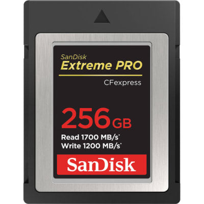 SANDISK 256GB CF EXPRESS CARD SPEED R/W 1700/1200
