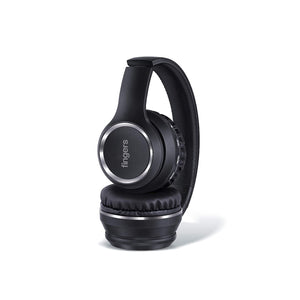 FINGERS Tap-2-Beat Wireless Headset with Extra Deep Bass Up to 10 Hours Playback  Foldable, Sweat-Resistant with Silky Soft Ear-Cups  Bluetooth, FM Radio, MicroSD, AUX