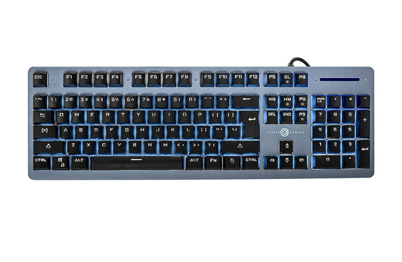 Circle Semi Mechanical and Solid Aluminium Panel Base Gaming Keyboard Matalloit X - BROOT COMPUSOFT LLP