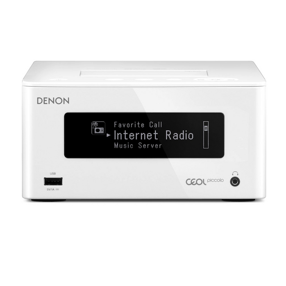 Denon CEOL Piccolo DRA-N5 - Network Stereo Receiver (White)