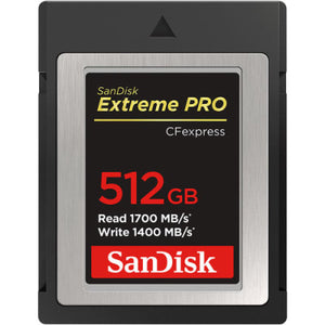 SANDISK 512GB CF EXPRESS CARD SPEED (R/W)1700/1200