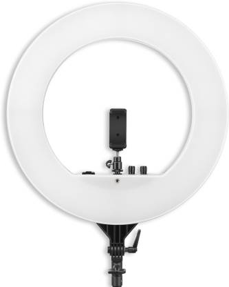 Digitek  ring light 18 inch big LED Ring Light with 2 color modes Dimmable Lighting | For YouTube | Photo-shoot | Video shoot | Live Stream | Makeup & Vlogging | Compatible with iPhone/ Android Phones & Cameras (DRL 18H) 5200 lx Camera LED Light